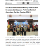 21 Dec 2021 – Rilis Hasil Pemeriksaan Kinerja Kemudahan Berusaha dan Layanan Perizinan Pemkot Gorontalo _001